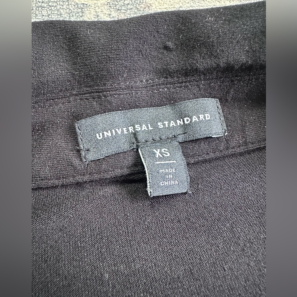 Universal Standard Classic Black Button Down Soft… - image 3